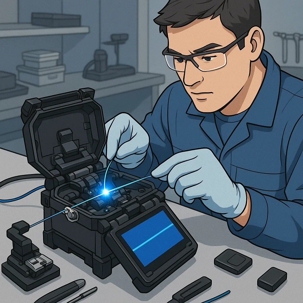 Splicing Fiber Optic untuk Koneksi Stabil