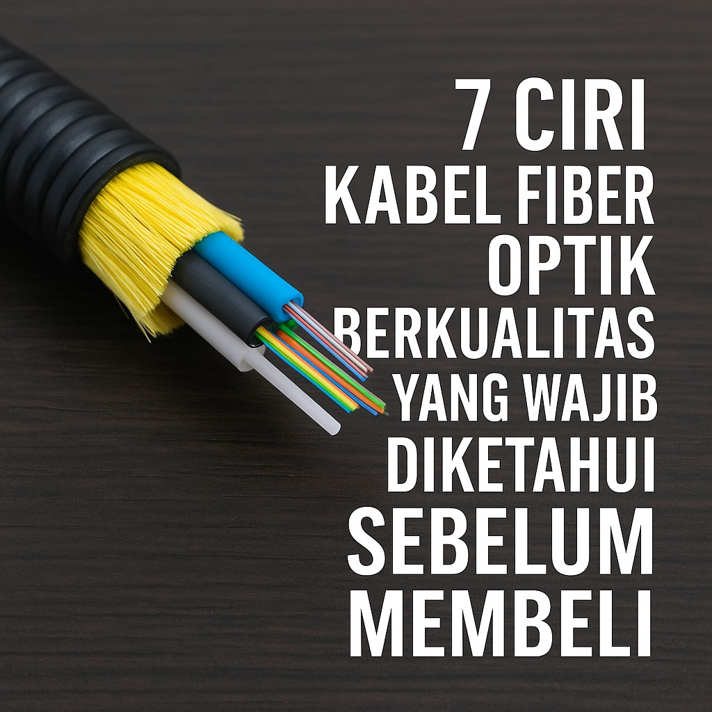 Kenali Ciri Kabel Fiber Optik Berkualitas Sebelum Memilih